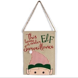 NWT! Mudpie Christmas Elf Door hanging